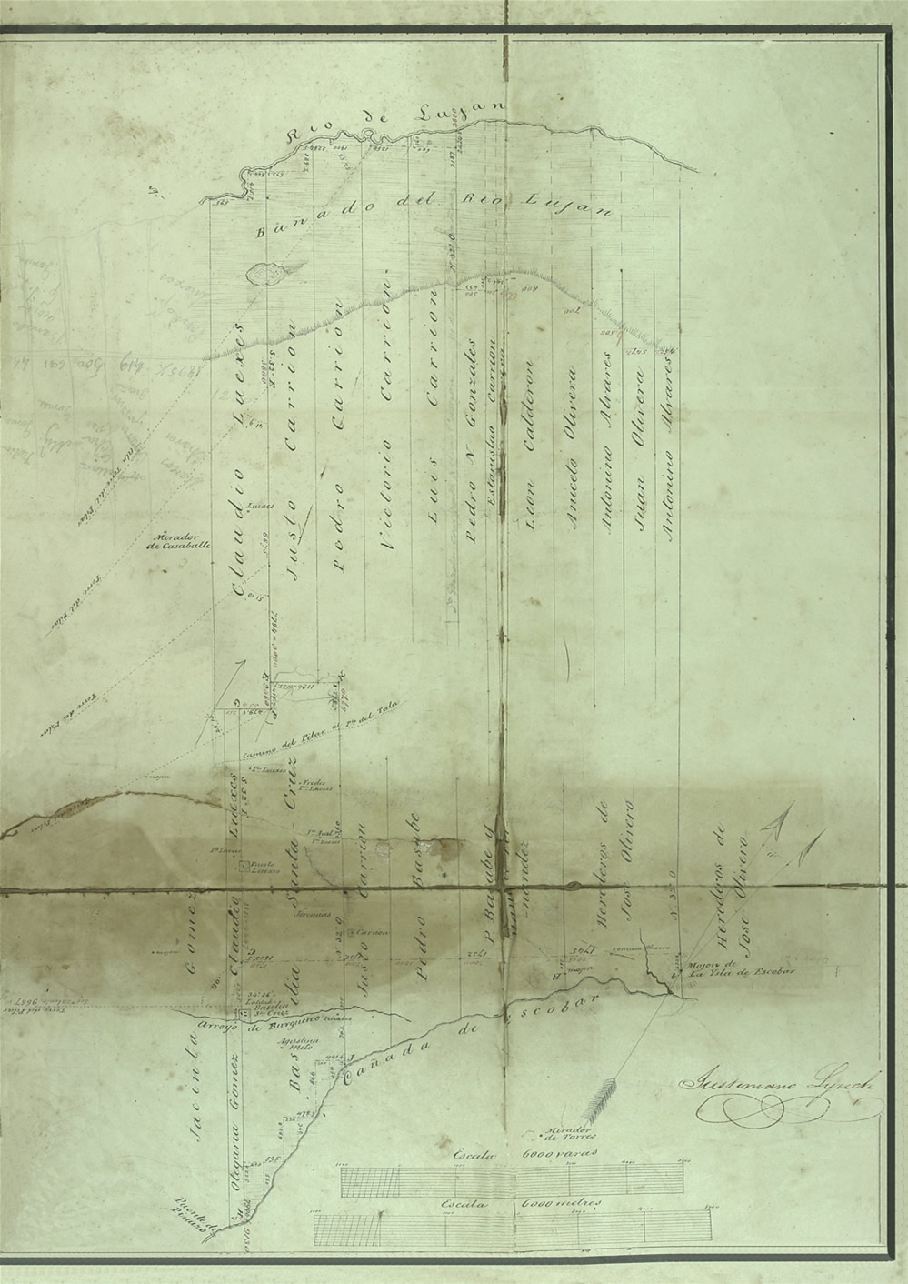 Plano 18 del Agr Lynch de 1863